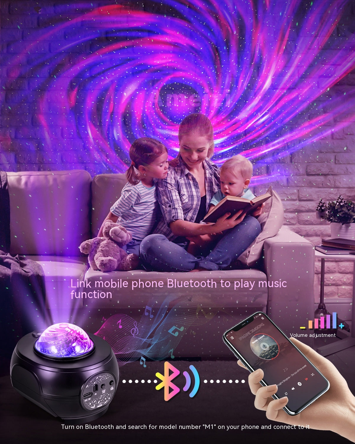 Bluetooth Music Galaxy Projector