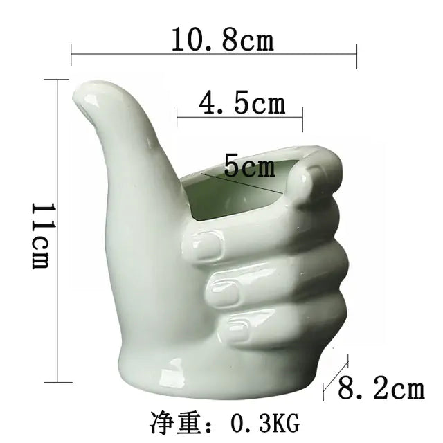 Finger Palm Vases