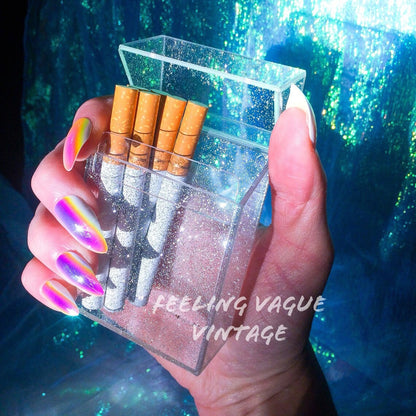 Smoking Glitter Crystal Case