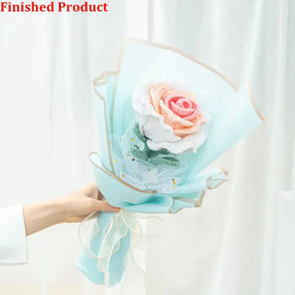 Hand-Woven Home Decorate Fake Flowers Bouquet