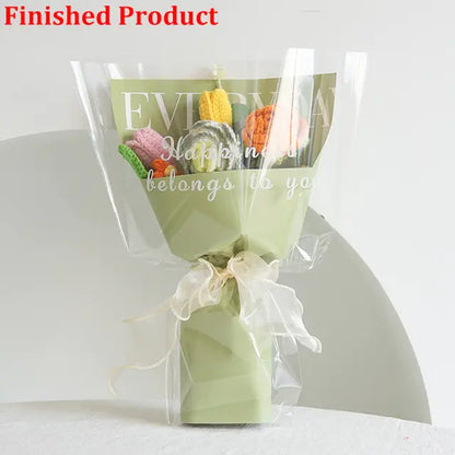 Hand-Woven Home Decorate Fake Flowers Bouquet